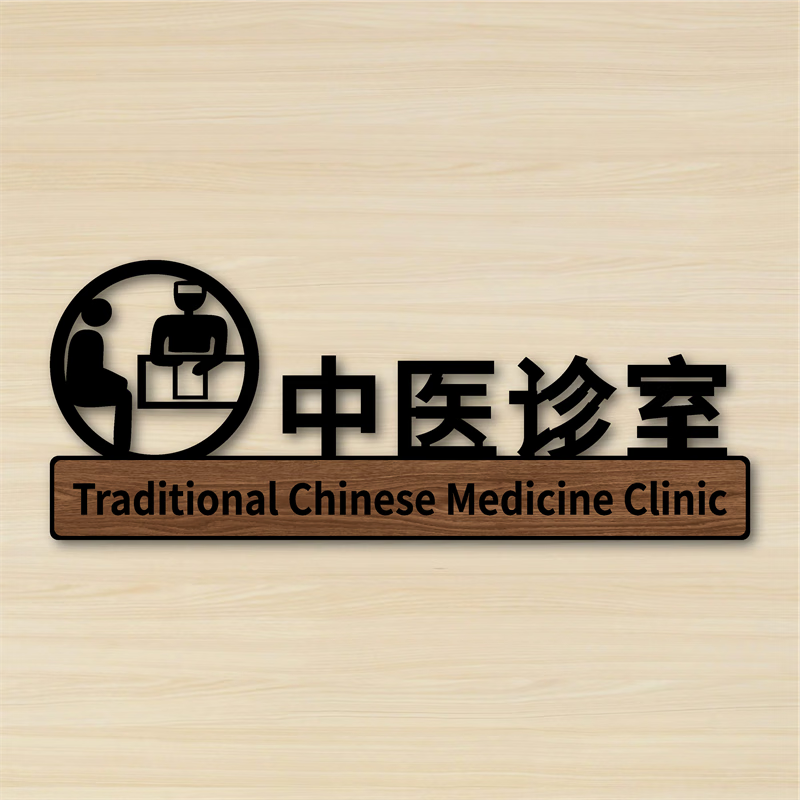 2025新款中医诊室门牌诊所标识牌中医馆门牌中医科室牌诊断室治疗